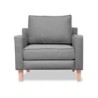 Harper Sillón Individual de Tela Quantum