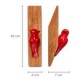 Percheros Carpintero de Madera De Parota Y Aluminio