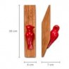 Percheros Carpintero de Madera De Parota Y Aluminio