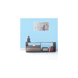 Pontianak Mueble de TV de MDF con chapa de madera - Nogal