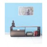 Pontianak Mueble de TV de MDF con chapa de madera - Nogal