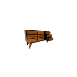 Mallorca Credenza de MDF y Chapa de Madera y Huanacaxtle