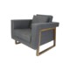 Leviato Sillón Individual de Parota y Tela