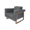 Leviato Sillón Individual de Parota y Tela