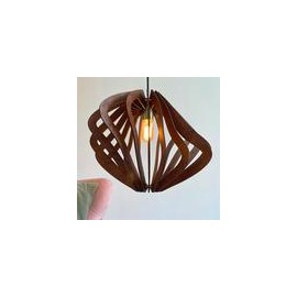 Java Lámpara de Techo de Madera