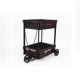 Vieng Carrito Auxiliar de Madera de Pino Reciclada