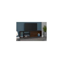 Berbrach Mueble de TV de Madera Industrializada