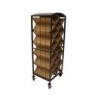 Creus Porta vinos de Fierro y MDF - Negro