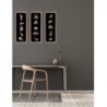Especies Set de 3 Cuadros de Madera y Vidrio