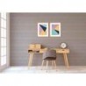 Leda Set de 2 Cuadros de Madera y Vidrio