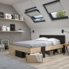 Burget Cama Matrimonial de Madera Industrializada