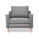 Harper Sillón Individual de Tela Quantum