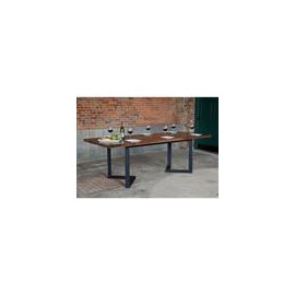 Ottawa Mesa de Comedor de Chapa de Madera y Metal - Varios Materiales