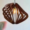 Java Lámpara de Techo de Madera