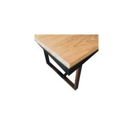 Oshawa Mesa de Comedor de Madera y Metal - Encino y Negro