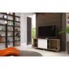 Mandioré Mueble TV de MDP - Blanco / Café - Varios Tamaños