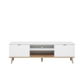 Spar Mueble de TV de Madera - Blanco